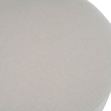 Round Ottoman, Minimalist Footstool - White