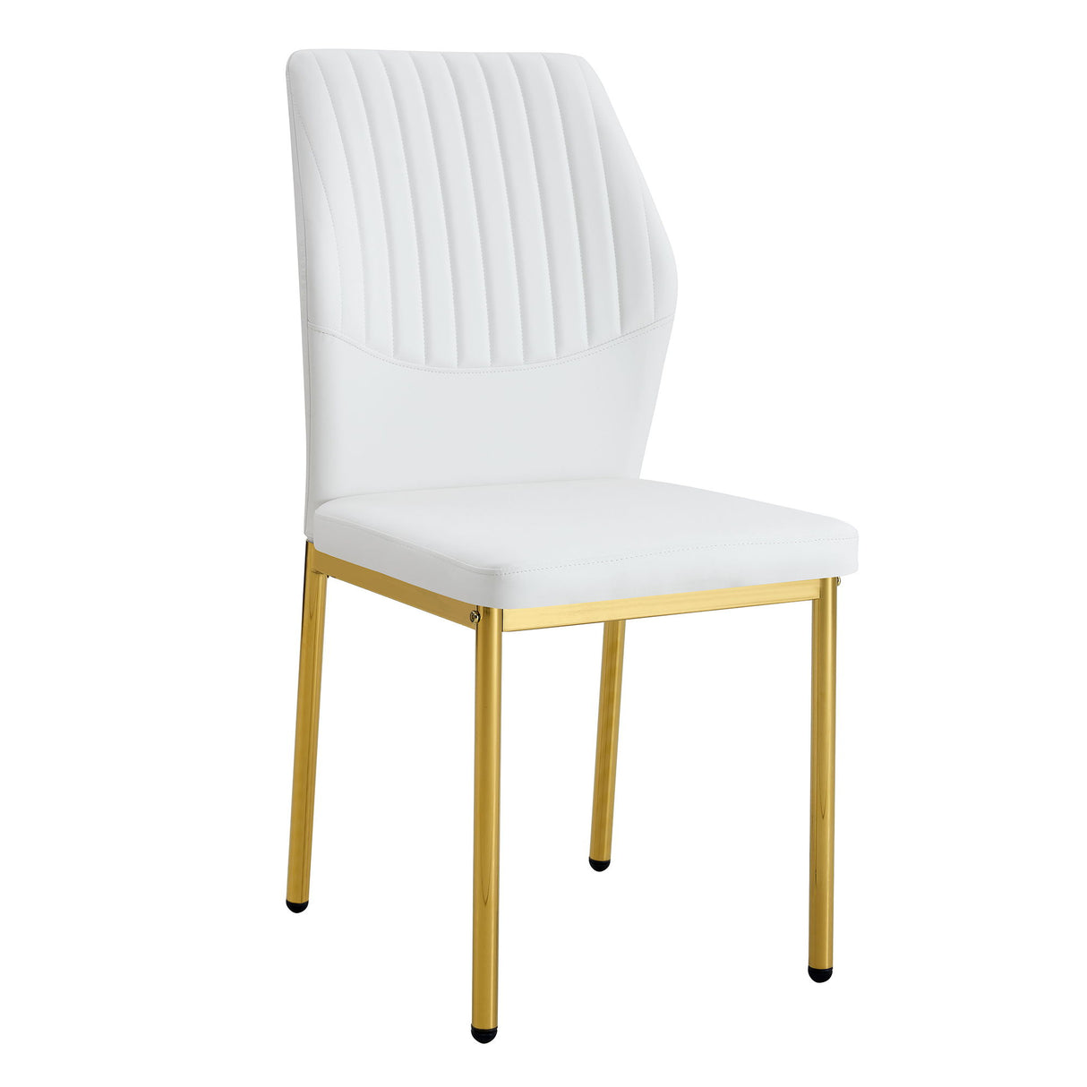 Luxury Simple Chair With Metal Gold Leg