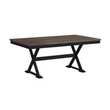 Tulane - 6 Piece Dining Set With Table, 4 Chairs, And Bench - Oak And Black