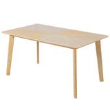 Rustic Farmhouse Dining Room Rectangular Table With 4 Upholstered Chairs And Bench