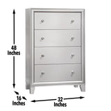 Omni - 6 Piece Queen Bedroom Set - Pearl Silver