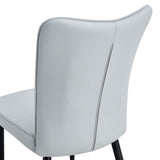Modern Minimalist Dining Chairs With Metal Legs