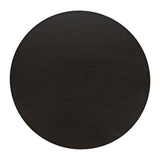 Brix Round Cocktail Table w/Casters - Espresso