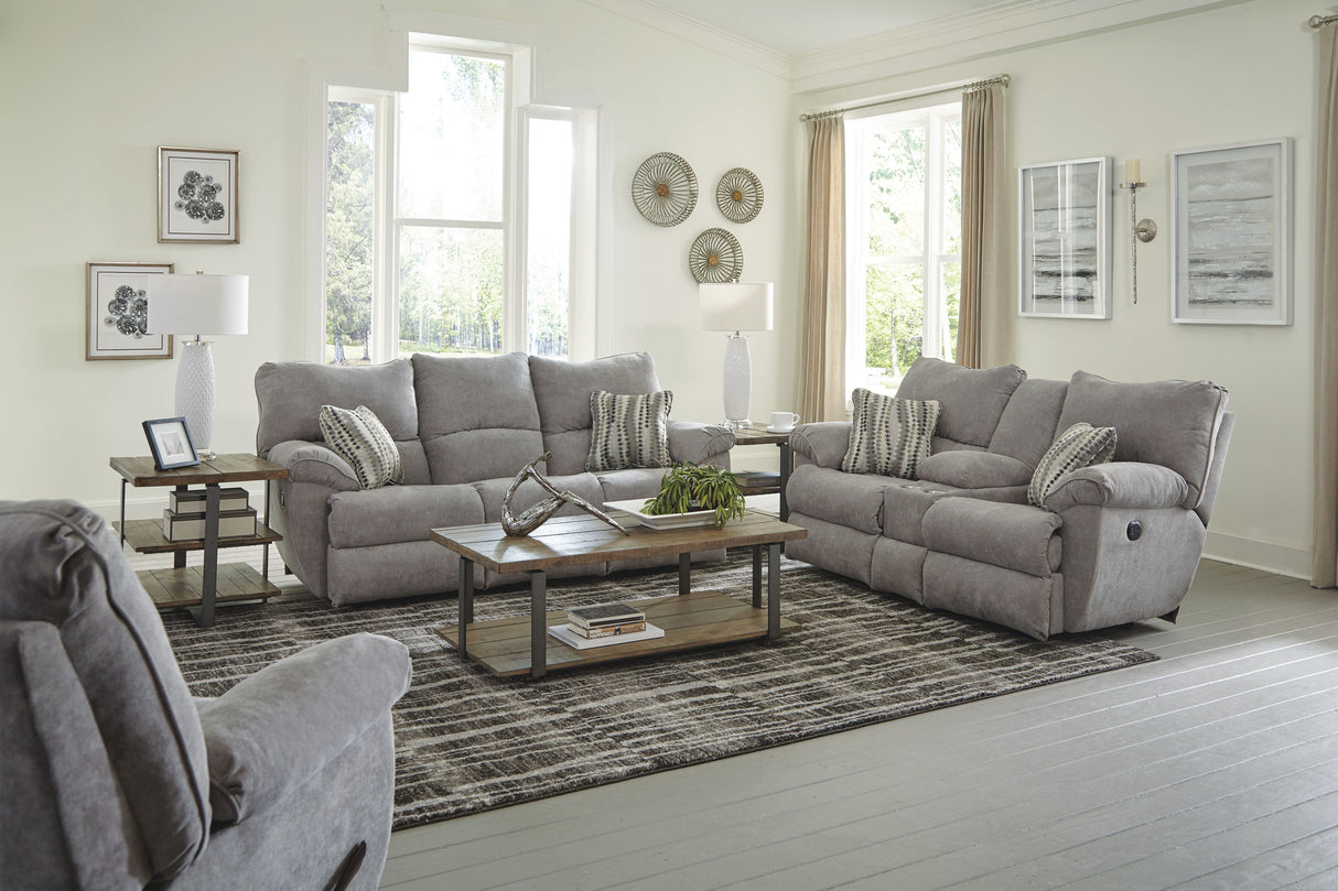 Sadler - Lay Flat Reclining Console Loveseat