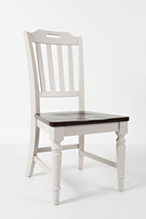 Orchard Park - Slatback Chair (Set of 2) - Soft Gray / Dark Brown
