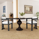 Stylish Indoor Upholstered Wood Dining Chair (Set of 2)