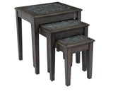 Baroque - Mosaic Nesting Tables - Gray