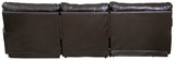 Como - 3 Piece Italian Leather Match Reclining Sofa