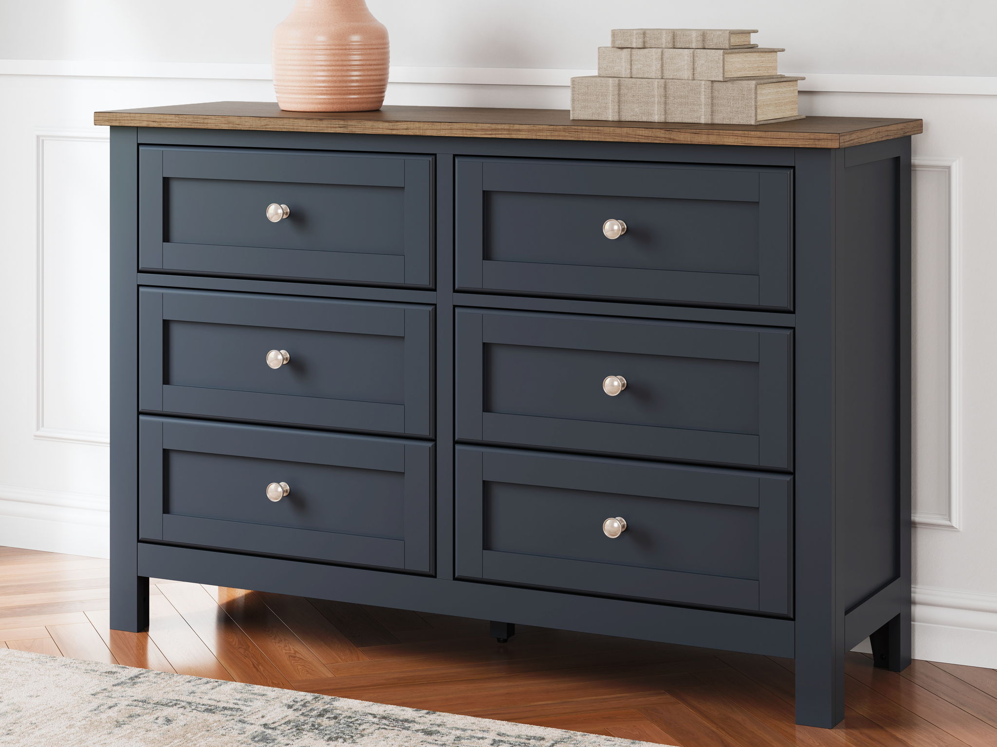Landocken - Dresser - Brown / Blue – Neill's Home Store