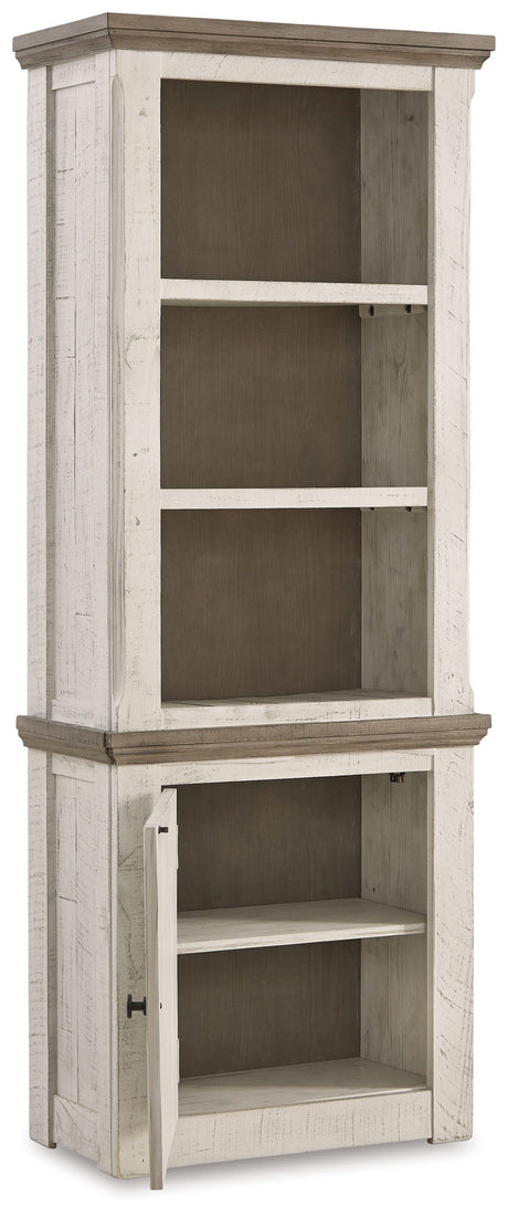 Havalance - Left Pier Cabinet - Brown / Beige