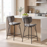 Owen - Upholstered Counter Stool (Set of 2)