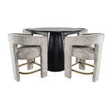 Gwen - 5 Piece Counter Dining Set - Black Table