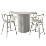Auden - 5 Piece Counter Height Set - White