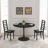 Metal Dining Chairs With Steel Legg, High Back Armless Design