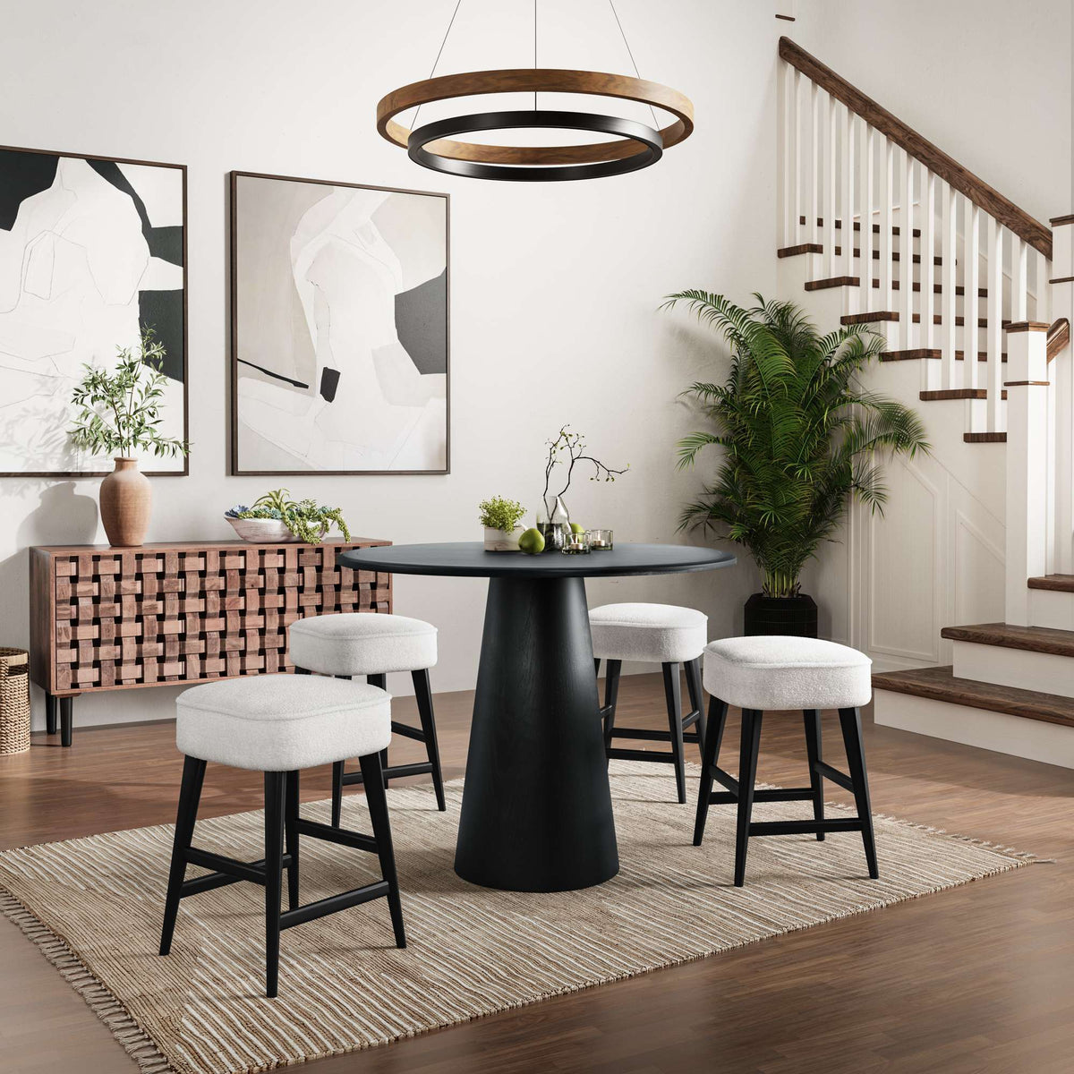 Nash Round Pedestal Counter Table