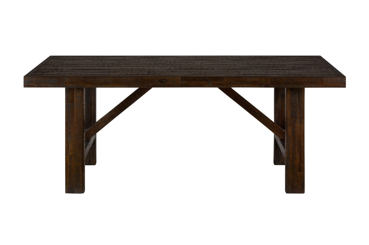 Kona Grove - Trestle Dining Table - Chocolate Dark Brown