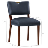 Bryson Retro Modern Dining Chair (Set of 2) - Dark Navy