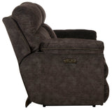 Sedona - Power Headrest Lay Flat Reclining Console Loveseat With Storage & Cupholders