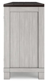 Darborn - XL TV Stand W/Fireplace Option - Gray / Brown