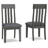 Hallanden - Dining UPH Side Chair (Set of 2) - Black / Gray