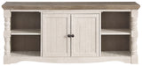 Havalance - Extra Large TV Stand - 2 Doors - Brown / Beige