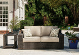 Coastline Bay - Loveseat With Cushion - Brown