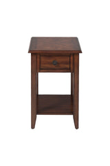 Nash - Chairside Table - Medium Brown