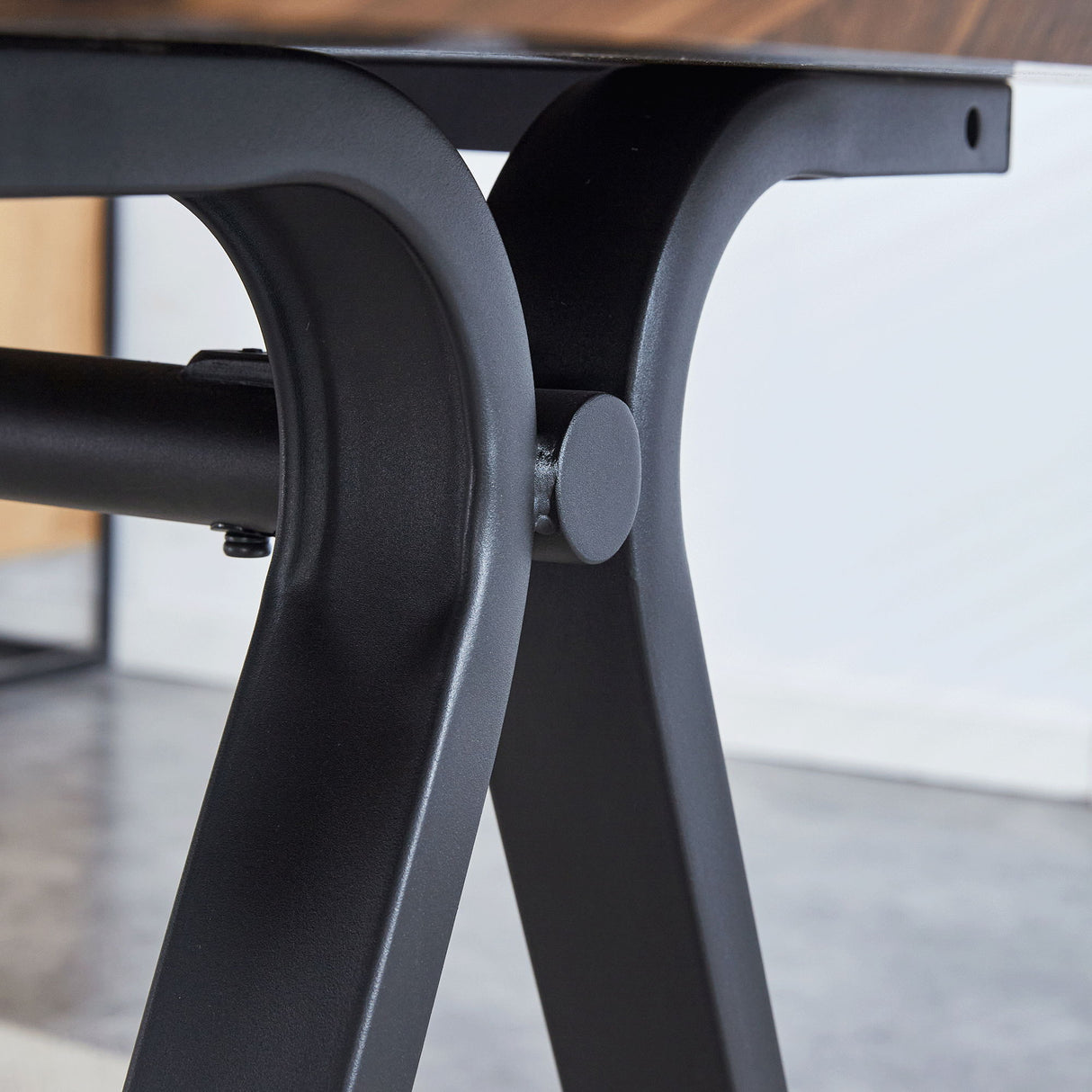 Herringbone Pattern Dining Table A Perfect Match For Modern Minimalist And Industrial Home Styles - Walnut