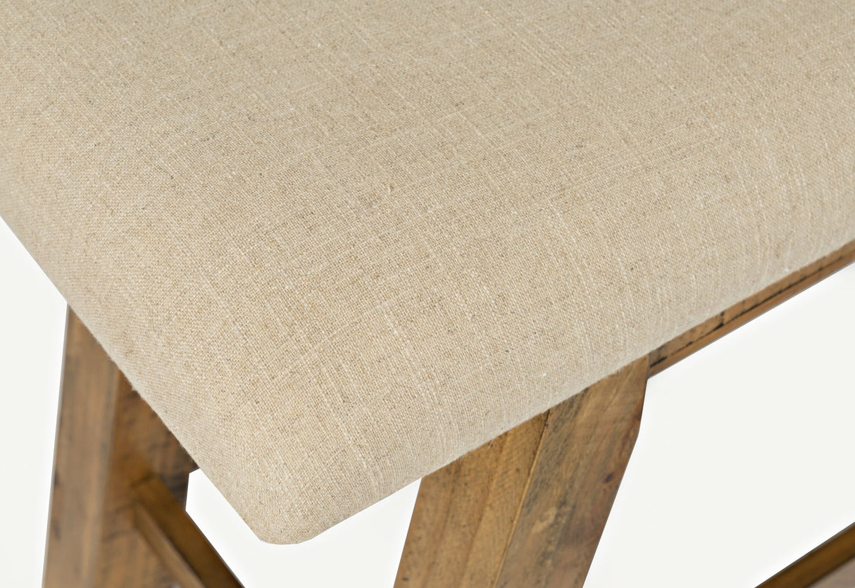Telluride - Counter Bench - Driftwood Gray / Beige