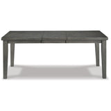 Hallanden - Rectangular Dining Room Butterfly Extension Table - Gray