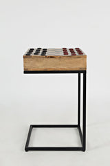 Global Archive - Fairchild Checkerboard C-Table - Natural Brown