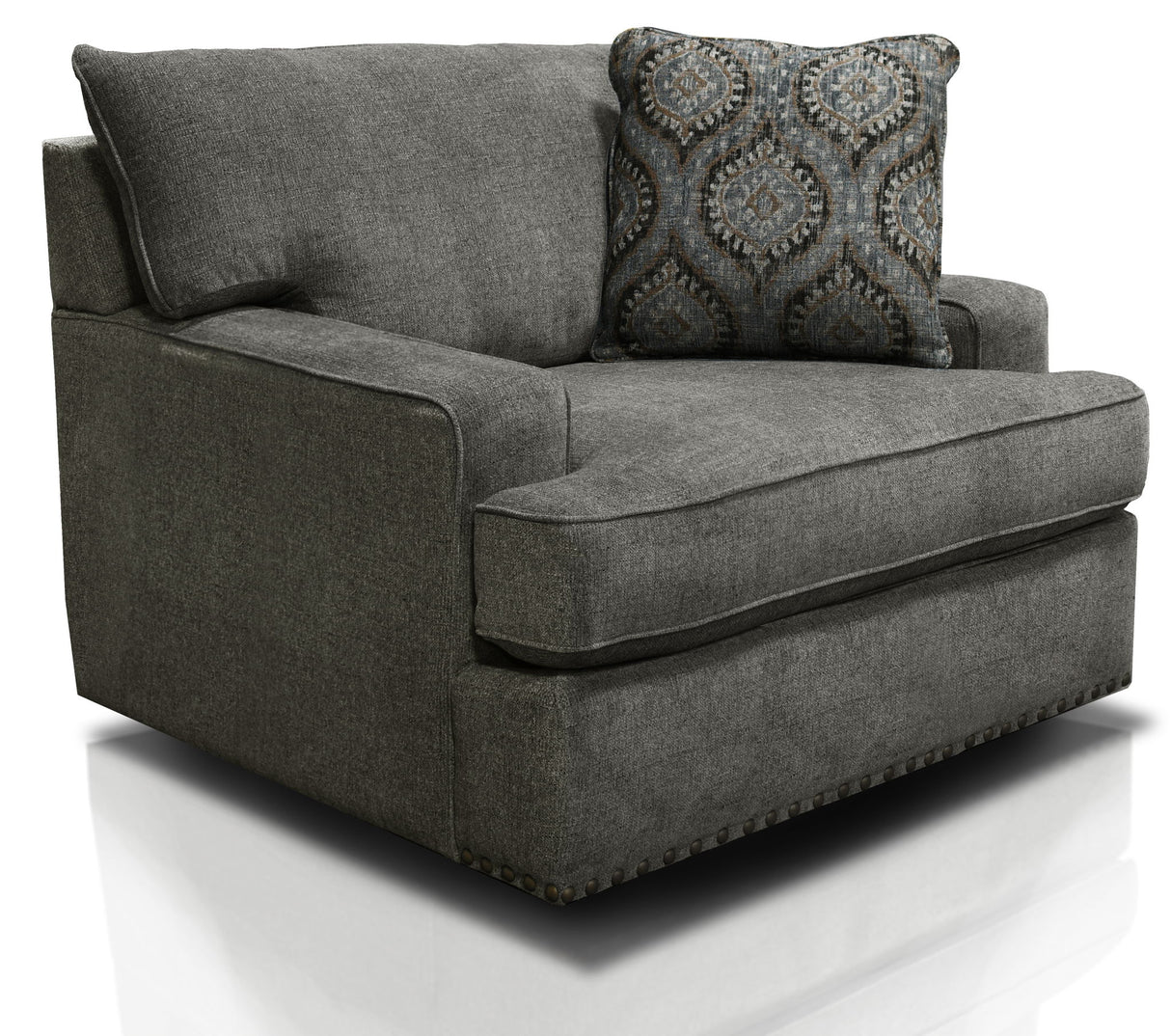 Emerson - Swivel Chair With Nails