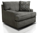 Emerson - Swivel Chair With Nails