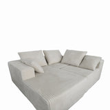 Corner Combination Sofa Sectional Couch With Soft Plush Fabric