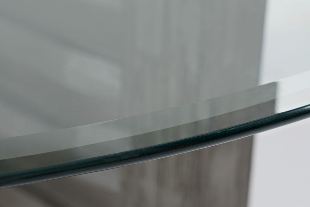 Altamonte - Glass Table - Brushed Gray