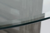 Altamonte - Glass Table - Brushed Gray