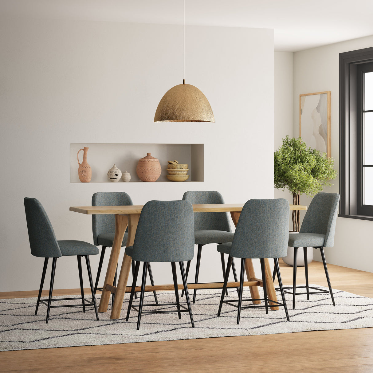 Macey Upholstered Counter Stool