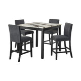 Dalia - 5 Piece Square Counter Set - Black