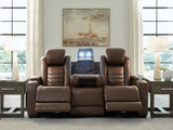 High Impact - Tobacco - Power Reclining Sofa / Adj Headrest