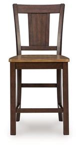Rylandeen - Barstool (Set of 2) - Light Brown / Dark Brown