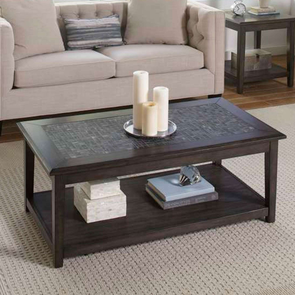 Grey Mosaic Coffee Table