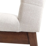 Upholstered Dining Chairs With Rubber Legs (Set of 2)