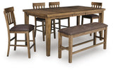 Urbinforte - Counter Height Extension Dining Table Set