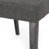 Contemporary Dining Chair With Upholstered Seating And Tapered Legs