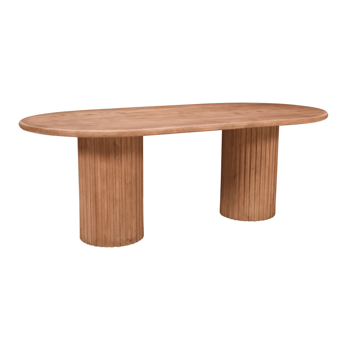 Breck - 84" Double Pedestal Dining Table - Brown