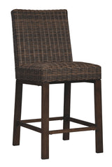 Paradise - Medium Brown - Barstool (Set of 2)