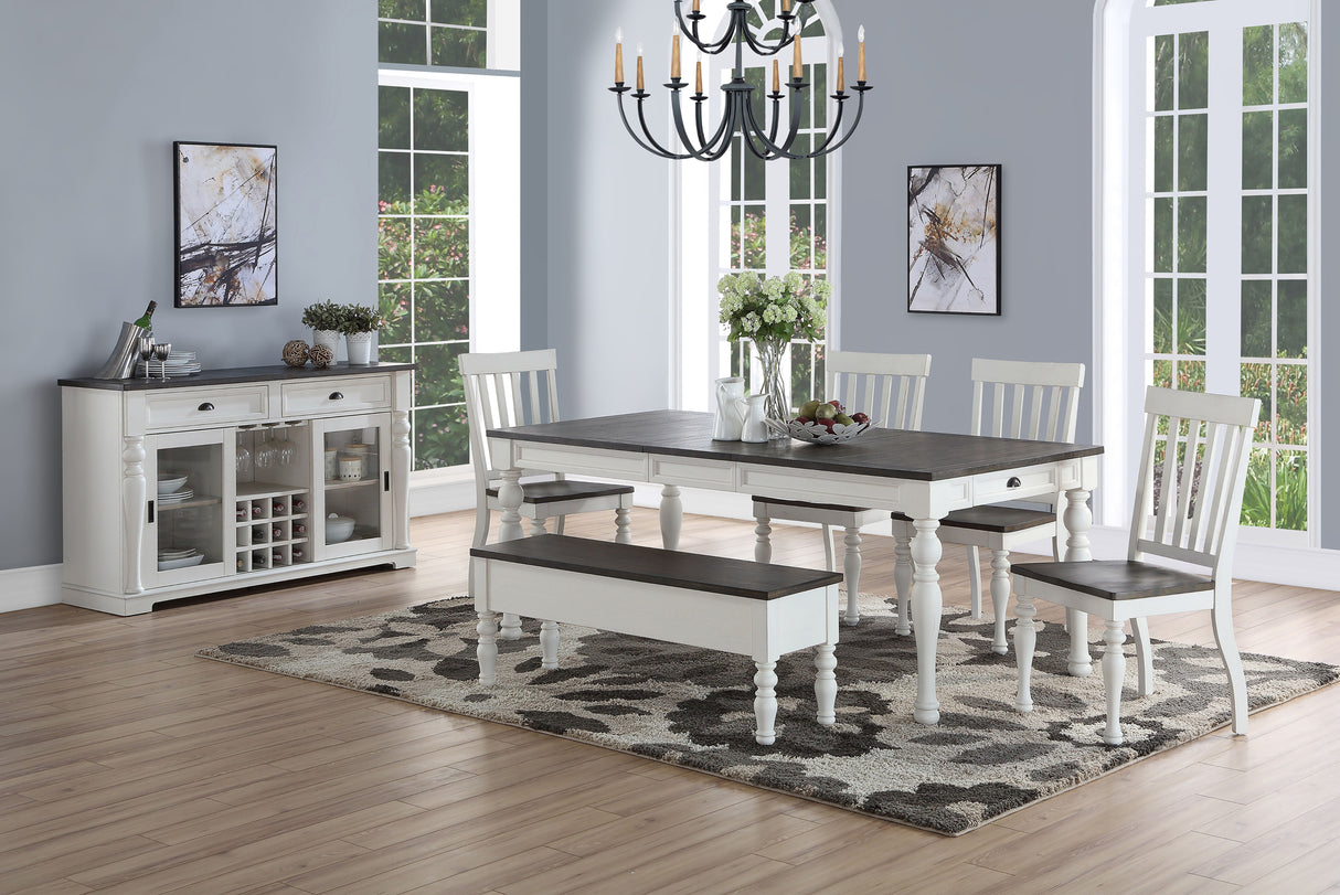 Joanna - Dining Table - Two Tone
