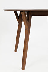 Copenhagen - Round Dining Table - Medium Brown