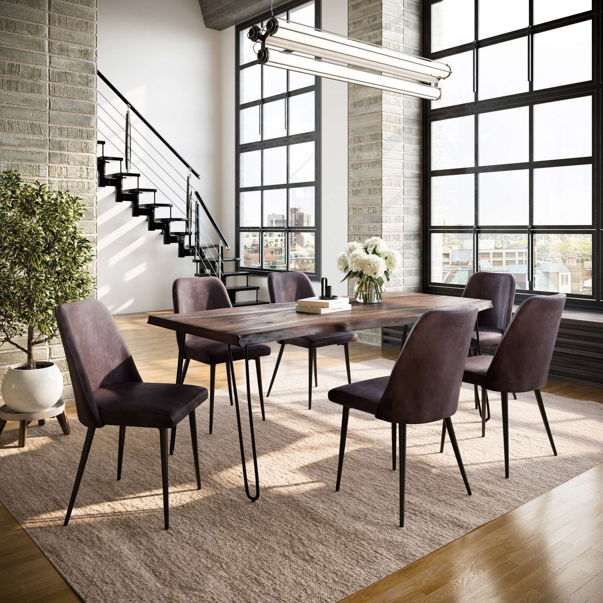 Nature's Edge - Dining Set - Slate