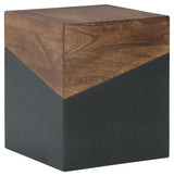 Trailbend - Accent Table - Brown / Gunmetal
